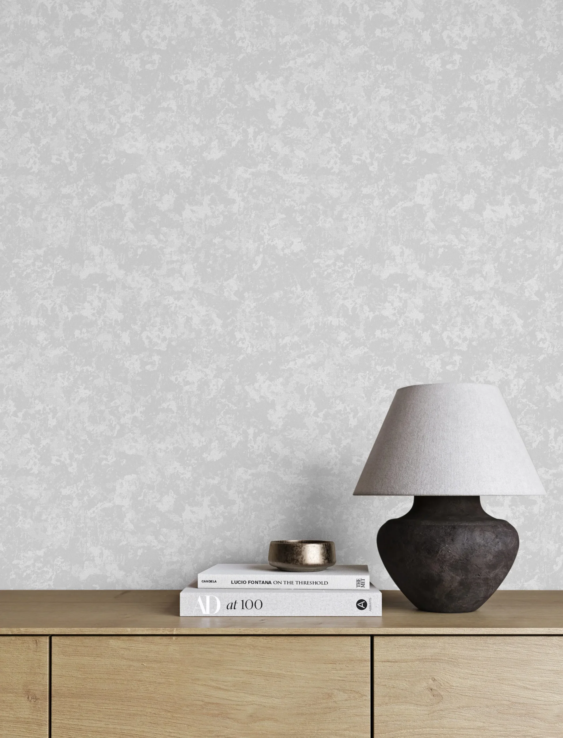 Gray Embossed Wallpaper – Understated Shimmer (24112-1)